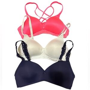 Aerie bra lot. 2 34A and 1 32B (navy). Excellent condition.